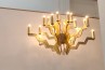 Arm 18 Chandelier Gold 75 Contemporary chandelier with luxurious gold finish