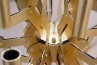 Arm 18 Chandelier Gold 75 Large elegant chandelier with gold finish