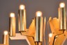 Arm 18 Chandelier Gold 75 Golden chandelier for stylish and luxury interiors