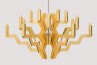 Arm 18 Chandelier Gold 75 Luxury designer chandelier with gilded finish