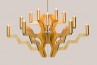 Arm 18 Chandelier Gold 75 Elegant gold chandelier with 18 light holders
