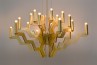 Arm 18 Chandelier Gold 75 Gold chandelier for modern luxury lighting