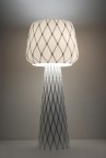 Diamond Grid Table Light light 100, light on, illuminated grid structure