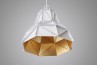 Octagon Fat Gold Faceted Light, suspended light, 