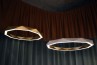 adamlamp sun chandelier ring 120 gold led light circle light fixture 360 budapest design exhibition interior 