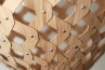 Bamboo plywood caramel surface with stainless steel screws
