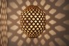 Bamboo Hexagonal Beehive Pendant Light On