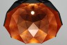 Adamlamp Sun Chandelier Copper 100 Matte Black finish, Large Suspended Light, Copper Inside, Triangles,  
