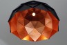 Adamlamp Sun Chandelier Copper 100 Matte Black finish, Large Suspended Light, Copper Inside,   