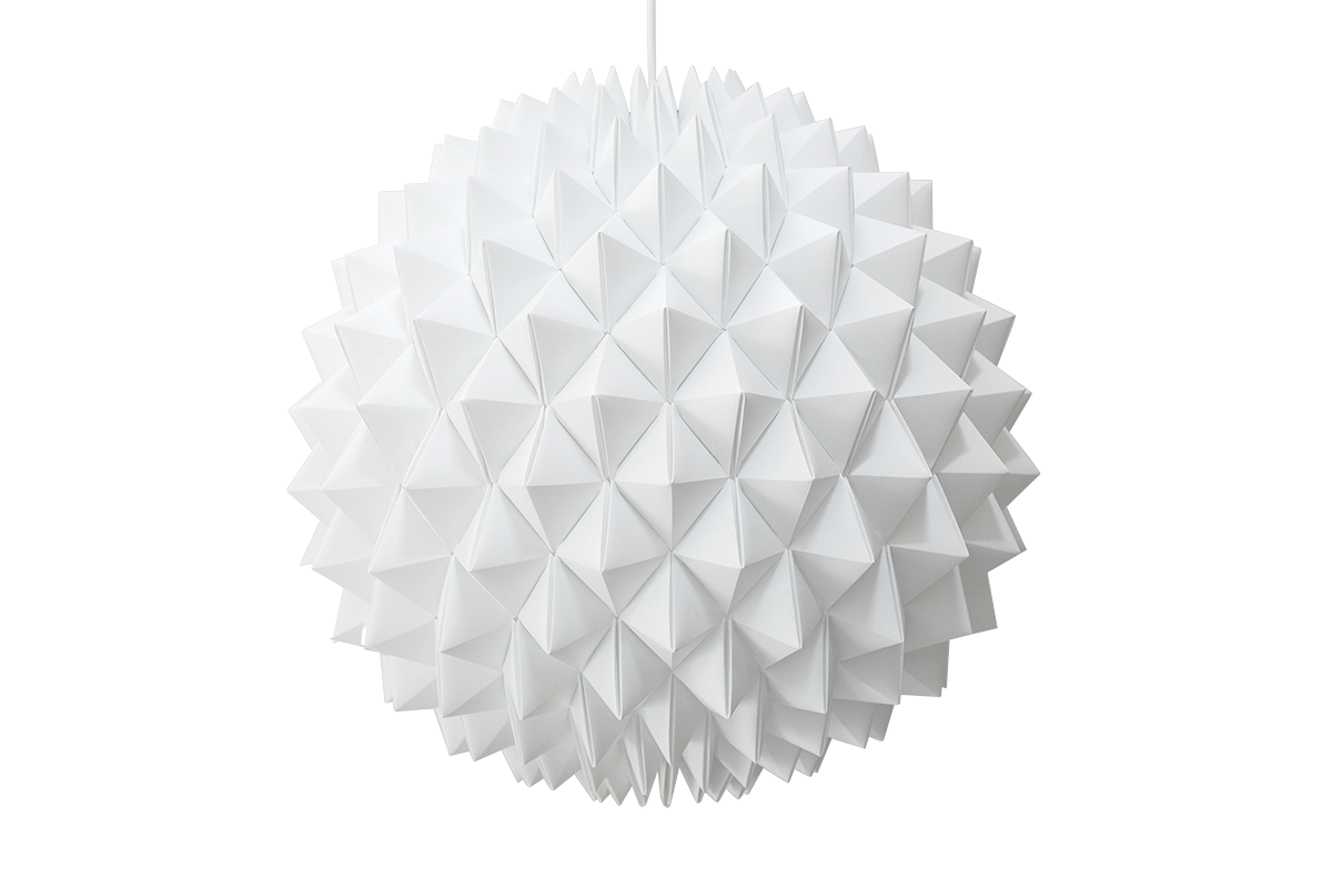 Adamlamp Modular Faceted Light Ball 50 - Modern White Pendant Light