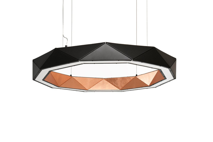 adamlamp sun chandelier ring led light copper 100 light fixtures led luminares matte black silver ten angled 