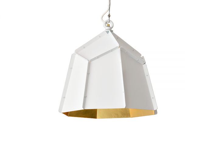 Adamlamp Deltoidal Faceted Light Gold 43 Pendant Light  