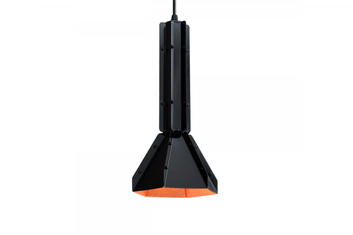 Adamlamp Hexagonal Copper Pendant Light Black 