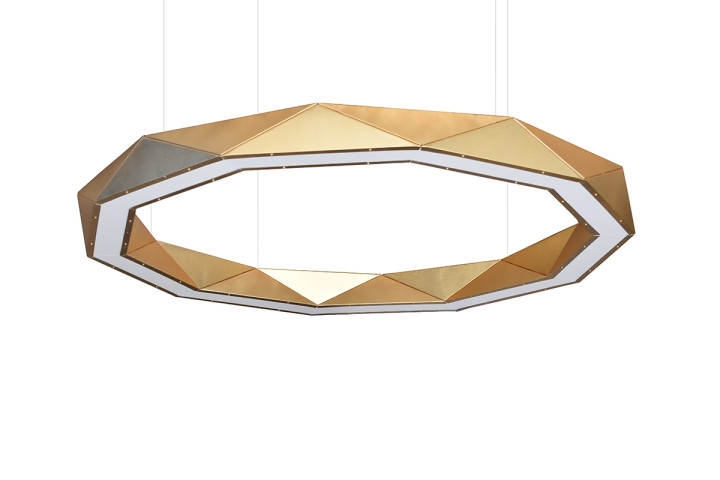 adamlamp sun chandelier ring 120 gold led light circle light fixture 