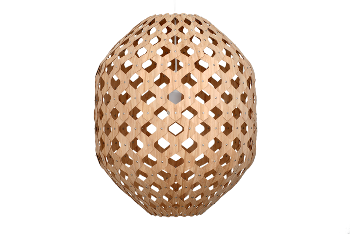 Bamboo Hexagonal Beehive 50 suspension light Off