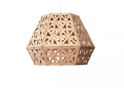 Bamboo Dense Hexagon Angular 50 Modern Design Bamboo Pendant Lighting