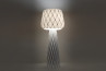 Diamond Grid Table Light light 100, light on, lighting grid structure