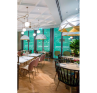 Sun Chandelier Gold 100 Restaurant Galvin Demoiselle Dubai Gold Dome Lighting Fixtures