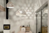 Adamlamp Bamboo Light Hexagonal Pendant Lighing fixtures Private Apartment Sopron Interior 