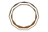 adamlamp sun chandelier ring led light copper 80 lámpara aro statement
