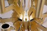 Arm 18 Chandelier Gold 75 Candelabro dorado para iluminación de lujo moderna
