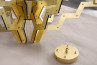 Arm 18 Chandelier Gold 75 Gran candelabro elegante con acabado dorado