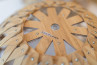 Bamboo Light Hexagonal Beehive 50 Half – luz de techo inspirada en la naturaleza