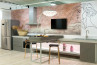 Flora Light 70 lámpara colgante en Ecorgan Showroom, Budapest – Lámpara de techo floral