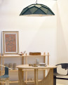 lámpara BLOOM 100 interior plateado hoja artesanal