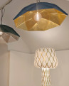 Gallery presentation of large-scale lighting objects