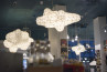 Adamlamp Cloud Light Diamond Grid 70 Pagony Bookstore Budapest Cloud shape design lighting fixtures store ceiling lights