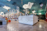 Adamlamp Cloud Light Diamond Grid 70 Pagony Bookstore Budapest Cloud shape design lighting fixtures store ceiling lights