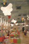 Adamlamp Cloud Light Diamond Grid 70 Pagony Bookstore Budapest Cloud shape design lighting fixtures store ceiling lights