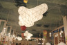 Adamlamp Cloud Light Diamond Grid 70 Pagony Bookstore Budapest Cloud shape design lighting fixtures store ceiling lights