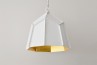 Deltoidal Faceted Light Gold 43 - Iluminación para Oficina Dorada Artesanal