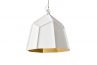 Deltoidal Faceted Light Gold 43 - Lámpara Colgante Geométrica con Dorado al Agua