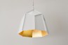 Deltoidal Faceted Light Gold 43 - Lámpara de Acero Inoxidable Geométrico