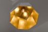Deltoidal Faceted Light Gold 43 lámpara geométrica llamativa