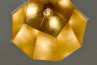 Deltoidal Faceted Light Gold 43 lámpara colgante dorada premium