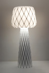 Diamond Grid Table Light light 100, light on, grid structure light, 