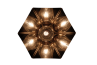Adamlamp Hexagon Chrome Pendant Light White