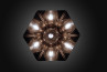 Adamlamp Hexagon Chrome Pendant Light White