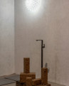 Adamlamp Modular Faceted Wall Light Ball 50 modern geometry white diffuse scone lamp Grohe Interior S/alon Budapest S/22 Home Trend exhibition Budapest Sport Arena