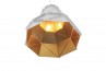 Octagon Fat Gold Faceted Light, suspended light, 