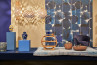 Adamlamp Bamboo Light Hexagonal Beehive 50 lámpara de diseño exposición Budapest