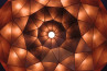 Adamlamp Sun Chandelier Copper 100, Inside, bottom view, 