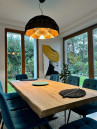 Adamlamp Sun Chandelier Copper 70 matte black interior private home Veresegyház