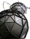 Adamlamp Sun Chandelier Copper 70 outside matte black powder coated finish RAL 9005 