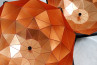 Adamlamp Sun Chandelier Copper 70 inside copper metal leaf surface