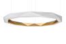 adamlamp sun chandelier ring 145 led light white gold circle of light 